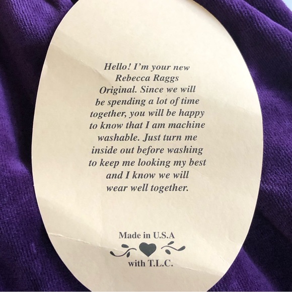 NWT Rebecca Raggs Original Royal Purple Velvet Lace Embroidered Dress Size 3T - Picture 6 of 13